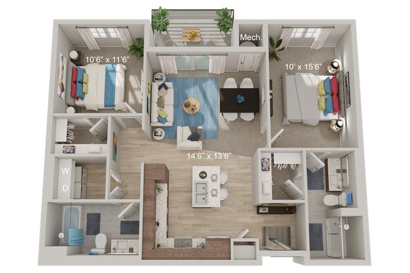 Apartment PLANS-Rose Quartz A (1)